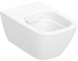 Geberit Smyle Wand-WC eckig Rimfree spülrandlos Tiefspüler weiß