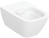 Geberit Smyle Wand-WC eckig Rimfree spülrandlos Tiefspüler weiß
