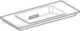 Geberit ONE Möbelwaschtisch 90x40 cm KeraTect CleanDrain verkürzte Ausladung weiß