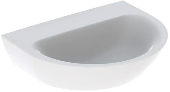 Geberit Renova Waschtisch 65x50 cm ohne Hahnloch, ohne Überlauf, weiß – Wandmontage