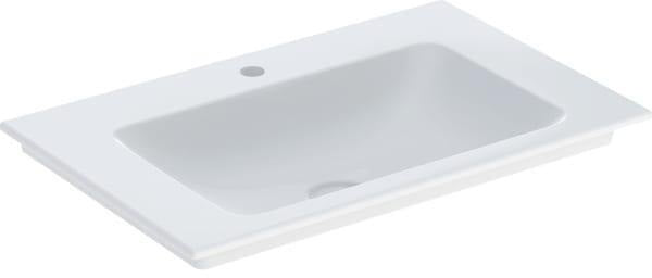 Geberit ONE Möbelwaschtisch 60x48 cm mit Hahnloch, ohne Überlauf, weiß, KeraTect