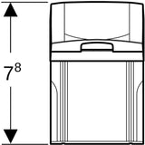 Geberit Steckdosenelement für Spiegelschrank Plus, rechts, mit USB, grau – Modell 800321/61/91