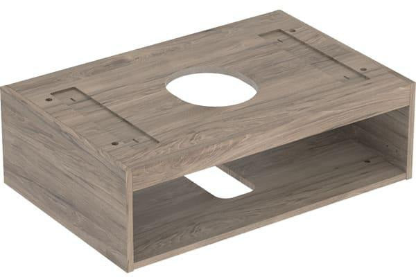 Geberit VariForm Korpus für Aufsatzwaschtisch, 75 cm, eine Schublade, weiß hochglänzend