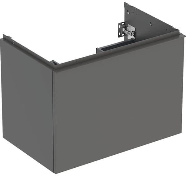Geberit Acanto Waschtischunterschrank 75 cm Nussbaum mit Schublade & Innenschublade