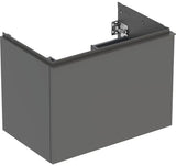 Geberit Acanto Waschtischunterschrank 75 cm Nussbaum mit Schublade & Innenschublade