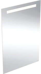 Geberit Option Basic Lichtspiegel eckig 50x70cm mit LED-Beleuchtung oben, Aluminium eloxiert