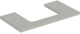 Geberit ONE Waschtischplatte 75x3x47 cm weiß hochglänzend mit mittigem Ausschnitt für Aufsatzwaschtisch