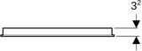 Geberit Option Basic Lichtspiegel eckig 50x70cm mit LED-Beleuchtung oben, Aluminium eloxiert