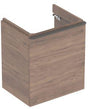 GEBERIT Smyle Wand-Waschtischunterschrank 53,6 cm Nussbaum mit 1 Tür links