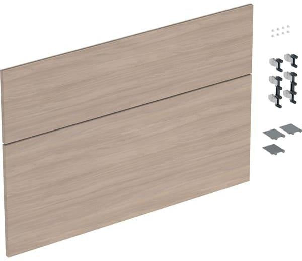 Geberit iCon Schubladenfront Set für Waschtisch 90 cm, weiß hochglänzend, 2 Schubladen