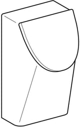 GEBERIT Renova Plan Deckelurinal weiß – Wandhängend, Zulauf hinten, Abgang hinten