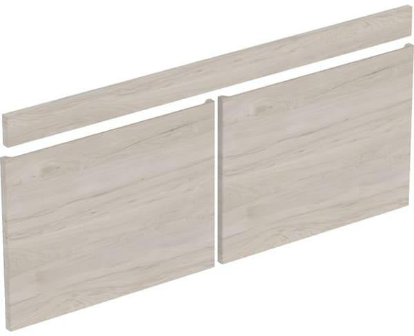 Geberit Renova Plan Schubladen-/Front-Set 55 cm in Nussbaum Hickory Hell für Möbelwaschtisch