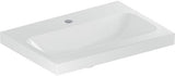 Geberit iCon Light Waschtisch 60x42 cm, verkürzte Ausladung, mit Hahnloch und Überlauf, weiß