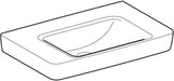 Geberit Renova Plan WT mit Ablagefl., 75x48cm m. Hl., m. Ül., weiß