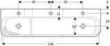 GEBERIT Bambini Spiel- und Waschlandschaft 140 cm – 3 Waschplätze, weiß-alpin matt