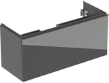Geberit Acanto Waschtischunterschrank 120 cm Nussbaum mit Schublade und Innenschublade