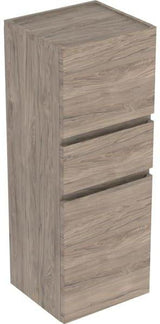 Geberit Renova Plan Mittelhochschrank 39 cm Nussbaum hickory – 2 Türen, 1 Schublade, wandhängend