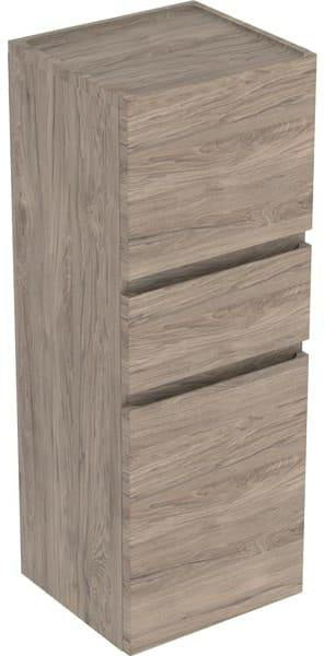 Geberit Renova Plan Mittelhochschrank 39 cm Nussbaum hickory – 2 Türen, 1 Schublade, wandhängend