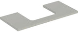Geberit ONE Waschtischplatte 75x3x47 cm weiß hochglänzend mit mittigem Ausschnitt für Aufsatzwaschtisch