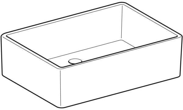 GEBERIT Publica Mehrzweckbecken 50x14x40 cm, weiß, ohne Überlauf