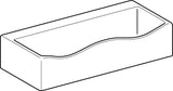 GEBERIT Bambini Spiel- und Waschlandschaft für 2 Waschtischarmaturen, 90 cm, weiß