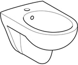 Geberit Renova Wandbidet weiß – Sanitärkeramik mit Überlauf & 1 Hahnloch
