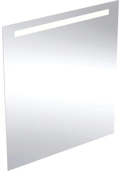 Geberit Option Basic Lichtspiegel eckig 50x70cm mit LED-Beleuchtung oben, Aluminium eloxiert