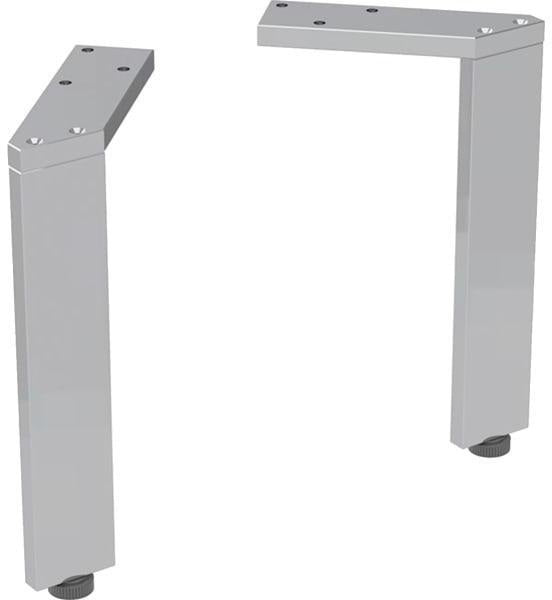 Geberit Set Füße schmal 2 St. – Höhenverstellbar, Hochglanz Verchromt, 15 cm