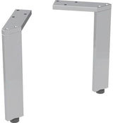 Geberit Set Füße schmal 2 St. – Höhenverstellbar, Hochglanz Verchromt, 15 cm