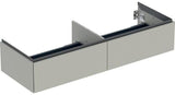 Geberit ONE Unterschrank für Aufsatzwaschtisch, 2 Schubladen, 133,2 cm, weiß hochglänzend