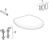 GEBERIT Bambini WC-Sitz für Kinder rubinrot – Duroplast, Edelstahl-Scharniere, rund