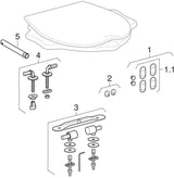 GEBERIT Bambini WC-Sitz für Kinder mit Stützfunktion Schildkrötendesign Weiß