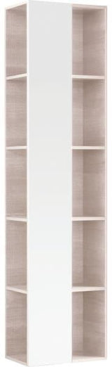 Geberit Citterio Regal mit Spiegel 40x160x25 cm, Eiche beige – 10 offene Fächer