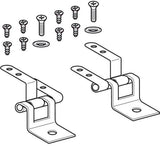 GEBERIT Set Scharniere für WC-Sitz F1 – 2 Stück, Edelstahl, weiß, passend zu 574100