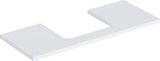 Geberit ONE Waschtischplatte 75x3x47 cm weiß hochglänzend mit mittigem Ausschnitt für Aufsatzwaschtisch