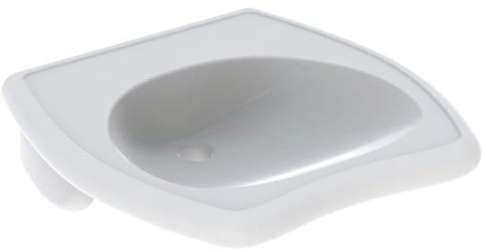 GEBERIT Vitalis WT barrierefreier Waschtisch 55x55 cm weiß Sanitärkeramik