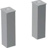 GEBERIT Renova Compact Möbelfüße 2er-Set, Höhe 15–16,5 cm, verchromt, höhenverstellbar