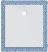 GEBERIT Olona Duschwanne 90 x 75 cm rechteckig, Mineralguss, weiß matt, mit Dichtvlies