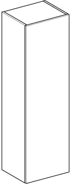 GEBERIT Smyle Mittelhochschrank 36x118x29,9 cm, eckig, mit einer Tür, sand-grau
