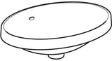 Geberit VariForm Einbauwaschtisch oval 55x40 cm, ohne Hahnloch, mit Überlauf, weiß, KeraTect