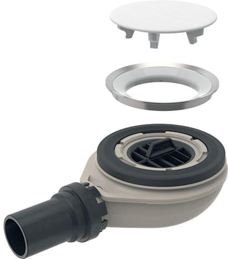 GEBERIT Duschwannenablauf für Setaplano – Sperrwasserhöhe 50 mm, DN 50, mit Siphon