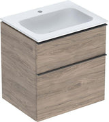 Geberit iCon Waschtischset 60 cm mit Unterschrank und 2 Schubladen in Weiß Hochglanz