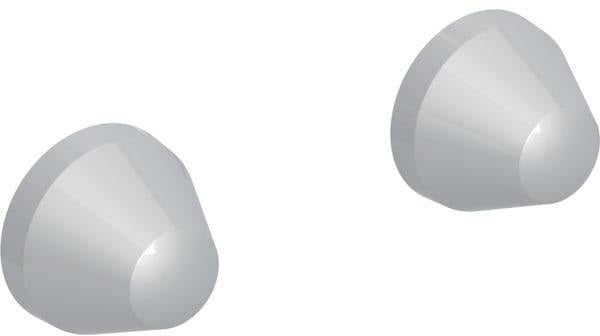 Geberit Set Deckkappen für Urinal-Befestigungsset, verchromt
