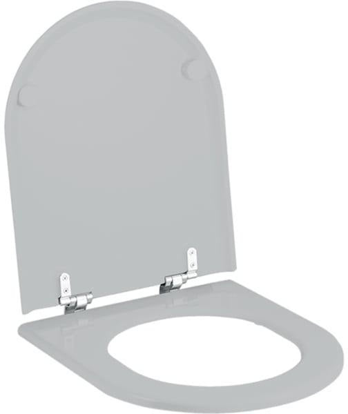 Geberit Courreges WC-Sitz manhattan mit verchromten Scharnieren und Duroplast-Deckel