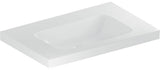 Geberit iCon Light Waschtisch 75x48 cm mit Ablagefläche, Hahnloch, Überlauf, weiß