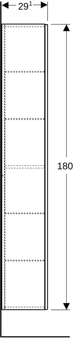 Geberit ONE Hochschrank 36 cm greige matt – 1 Tür, Soft-Close, wandhängend