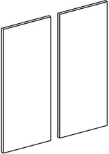 GEBERIT Set Türen für Spiegelschrank, 2 Türen, 60 cm, weiß lackiert hochglänzend