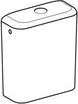 Geberit iCon AP-Spülkasten aufgesetzt, 2-Mengen-Spülung, Wasseranschluss seitlich, weiß