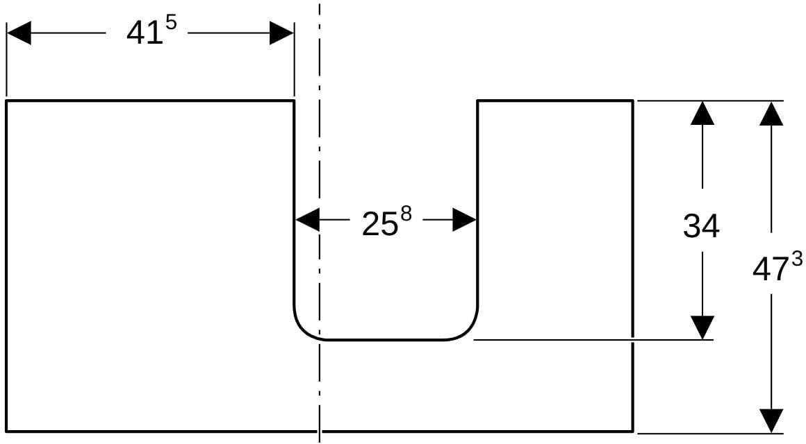 Geberit ONE Waschtischplatte weiß hochglänzend 90 cm Ausschnitt rechts für Aufsatzwaschtisch Schalenform