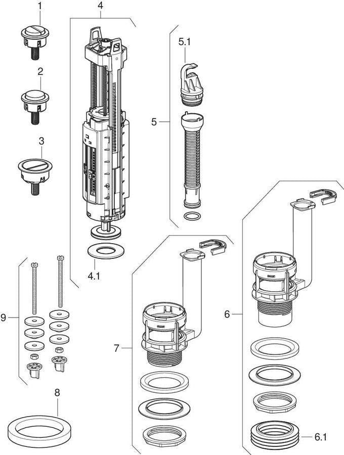Geberit iCon AP-Spülkasten aufgesetzt, 2-Mengen-Spülung, Wasseranschluss seitlich, weiß